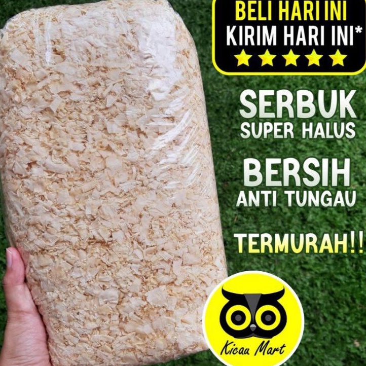 Serbuk kayu sarang hamster lolohan burung anak kucing kelinci tikus