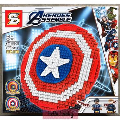 Lego SY 1454 Tameng Captain America Shield Avengers Perisai Captain