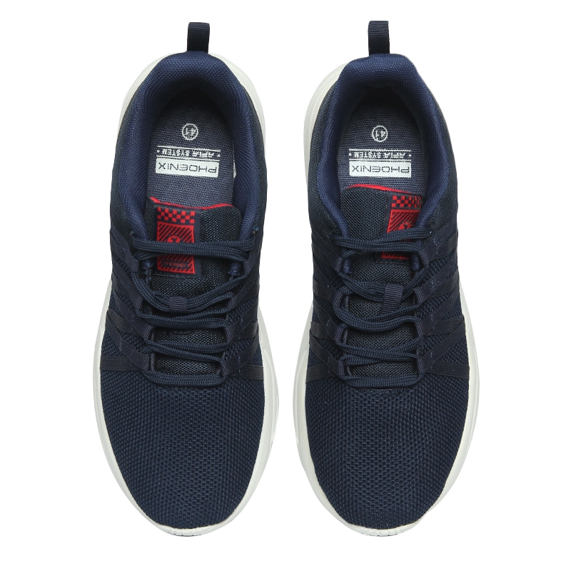 Phoenix Tesla Sepatu Running Pria - Navy/Red