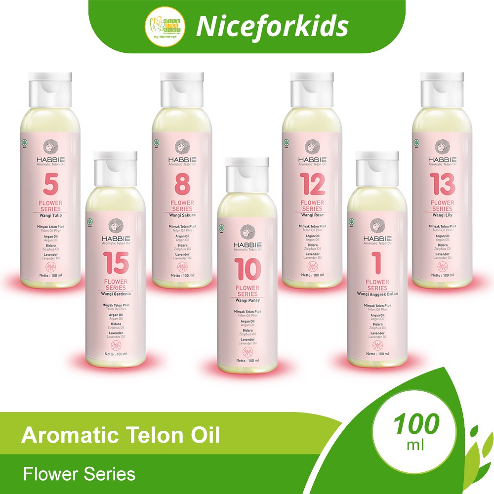 Habbie Minyak Telon Aromatic Flower Series Minyak Telon Bayi