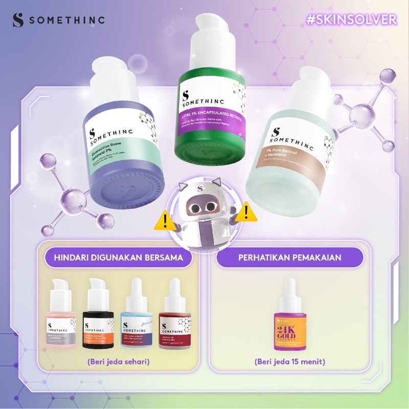 SOMETHINC Level 1% Encapsulated Retinol Serum 20ML (Anti Aging Serum,Serum Jerawat,Flek Hitam,Penghilang Bekas Jerawat)