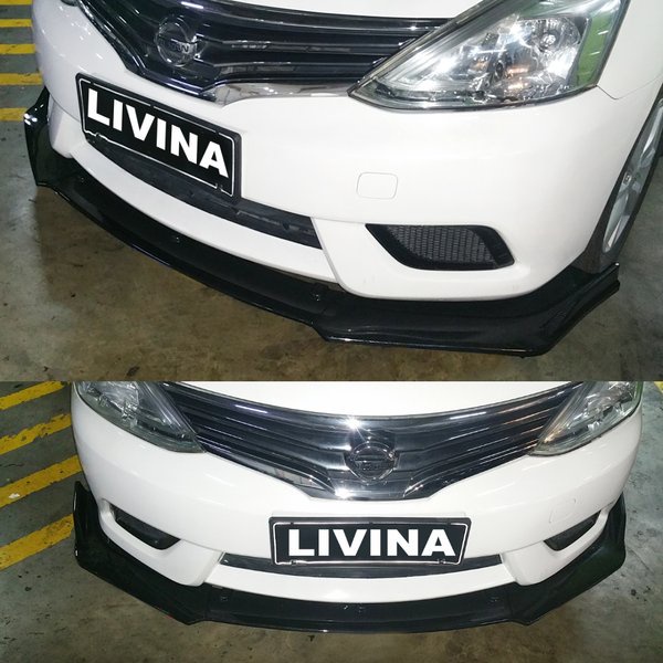 splitter bumper nissan grand livina. lips bumper livina. winglet ABS.