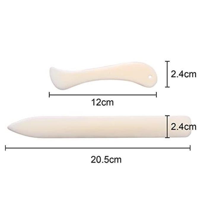 

Ready COD 2pcs (1set) Bone folder, pelipat kulit & kertas, creaser, scoring tool TERLARIS