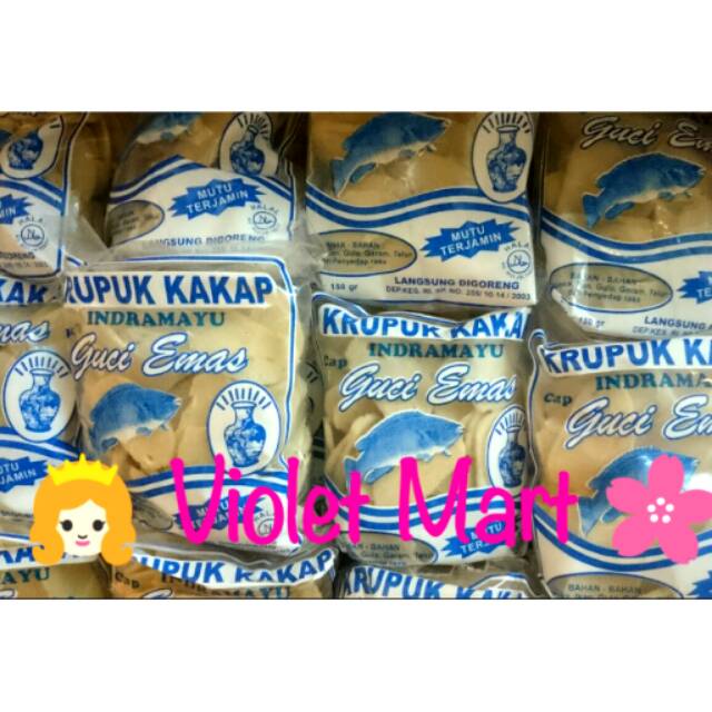 

KERUPUK KAKAP MENTAH Cap DUA UDANG 125 GRAM KHAS CIREBON