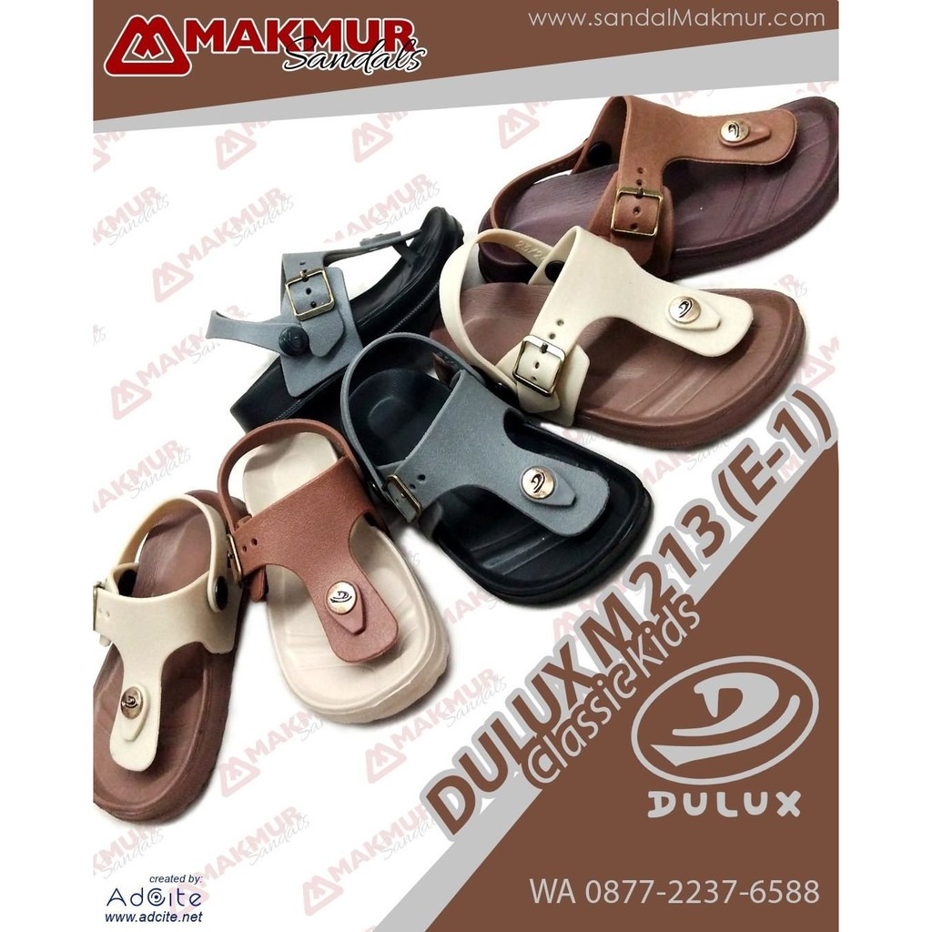 (GROSIR&amp;ECER) Sandal Dulux Original Dewasa 36-40 / Dulux 213 / Sandal Karet / Sandal Tali Gesper