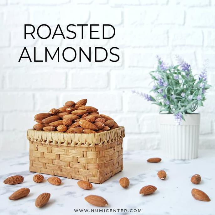 

1Kg Natural Roasted Almonds Kacang Almond Matang Numi Pak Mentarieka_Shop