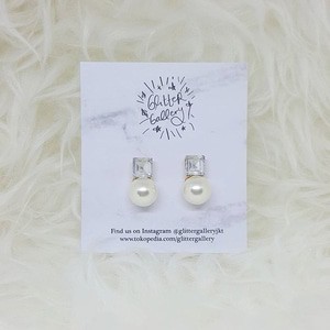 JACKIE O - GIWANG BERLIAN MUTIARA PUTIH CLASSIC IMPORT MURAH