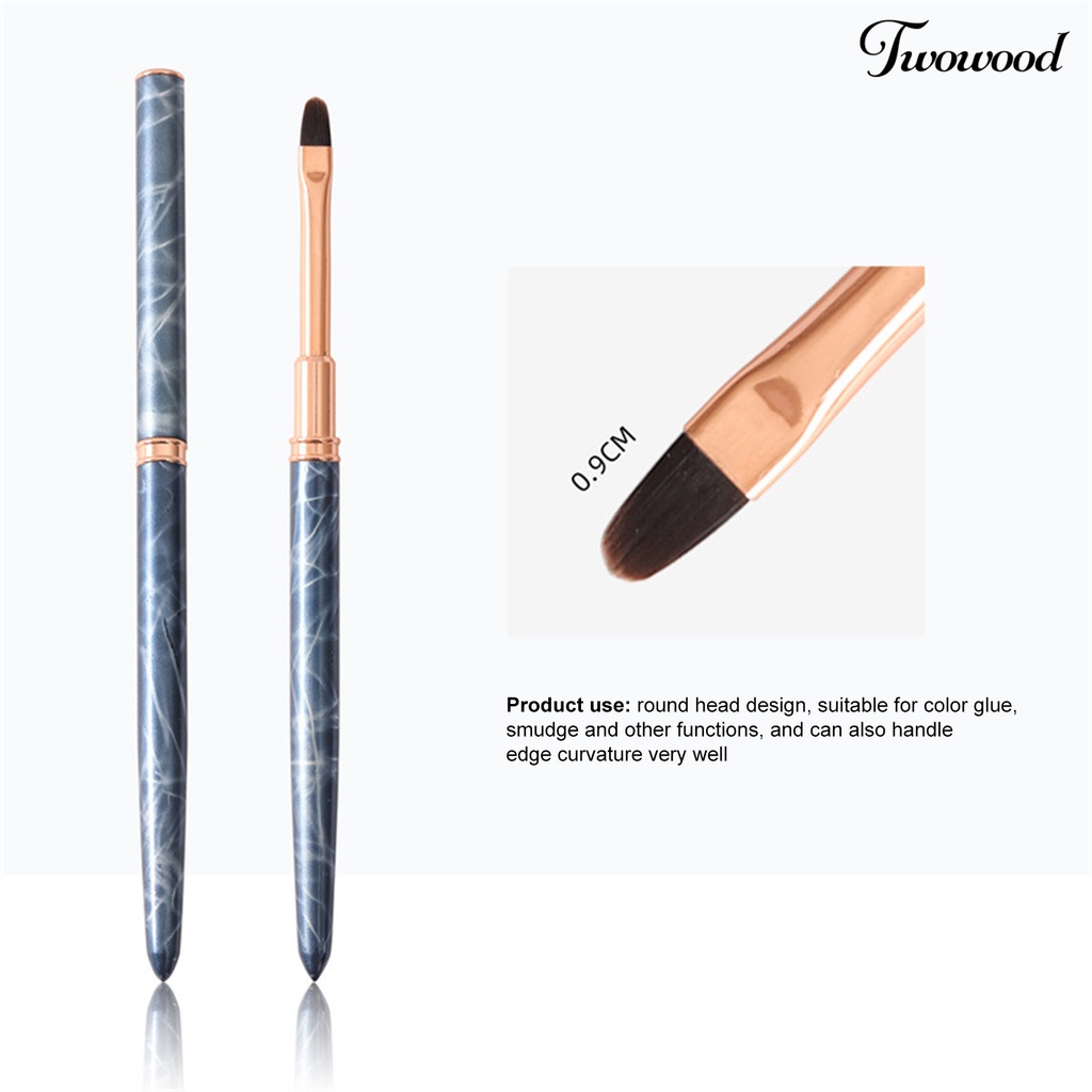 Twowood Pen Gambar Garis Bahan Metal Untuk Nail Art