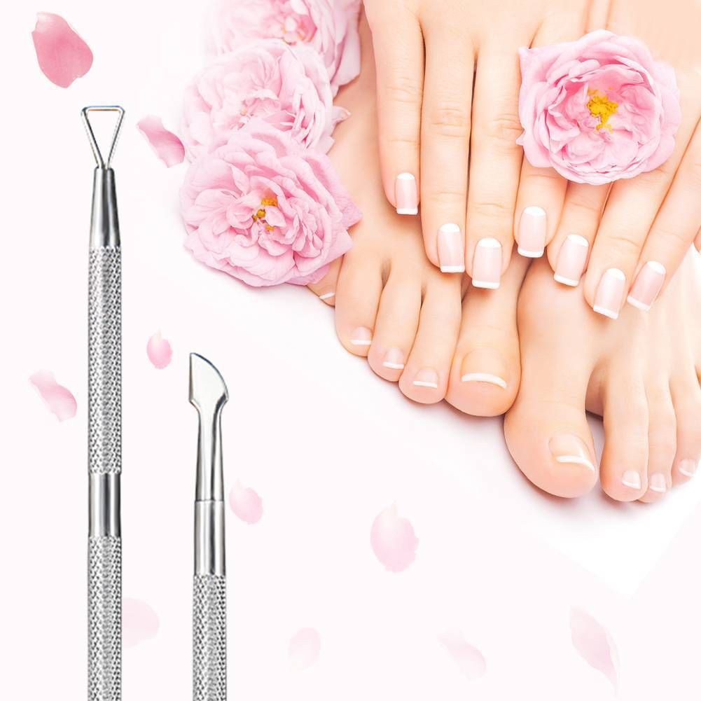 Nail Polish Remover Tool - Nail Gel Scraper Triangle Metal Nail Cleaner Peeler Scraper Remover 942#