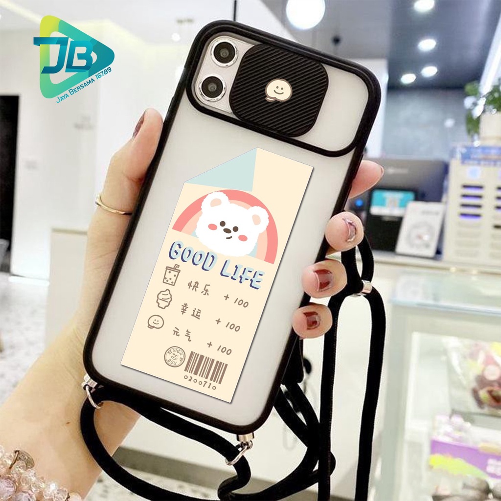 SOFTCASE SLINGCASE SLIDE PELINDUNG KAMERA GOOD LIFE SAMSUNG OPPO VIVO REALME IPHONE XIAOMI ALL TYPE JB5141