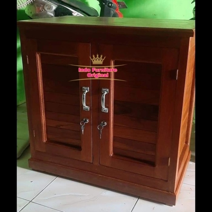 Lemari Kecil Rak Hias - Bufet Meja Tv Hias Kayu Kalimantan Murah