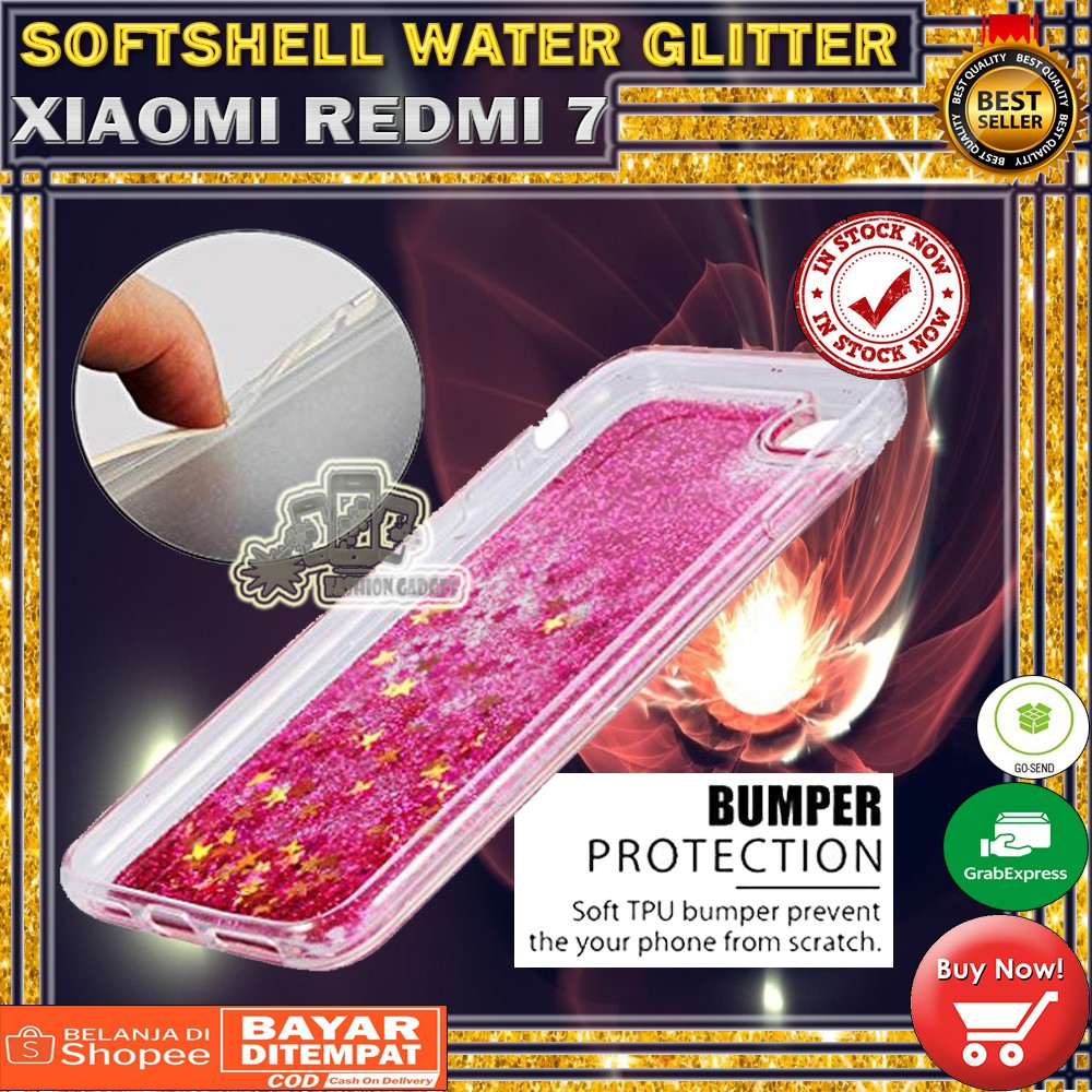 Silikon Oppo F3 A77 Xiaomi Mi A2 Mi 6X Lenovo K5 K5 PLUS A6020 Water Glitter Aquarium Casing KESING KASING SOFT CASE - Warna Random