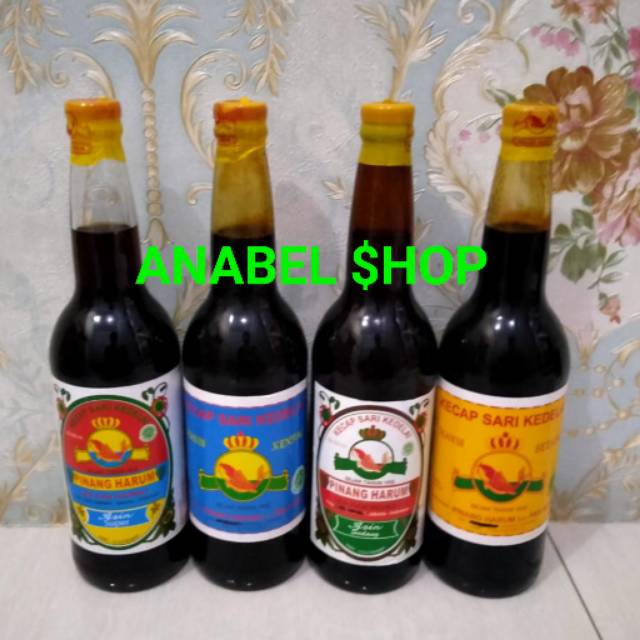 

Kecap Sari Kedelai Pinang Harum Asin Super Sedang Manis Kental Sedang
