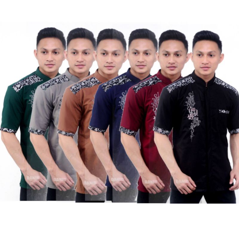 Baju Koko Putih Dewasa | Koko Putih Lengan Pendek | Baju Koko Pria