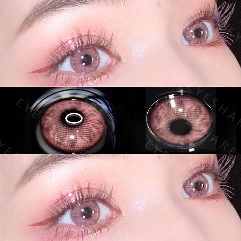 [✅COD]  Sepasang Softlens / Kontak Lensa berwarna soflen ukuran 14.0mm-14.5mm kecil softlens mata korea normal minus (0.00) GEM BRILLIANT BLUE /harian color