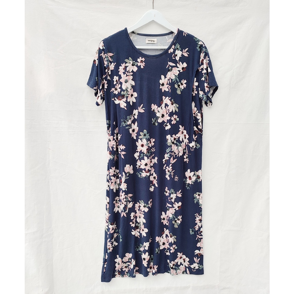 LAURA Baju Busui Bukaan Samping Kanan Kiri Murah | Dress Menyusui Kaos-Eleanor