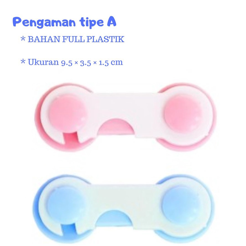 Pengaman Pengait  Laci Selorokan Lemari Kulkas | Safety Lock Baby Bayi| Pengaman pintu laci