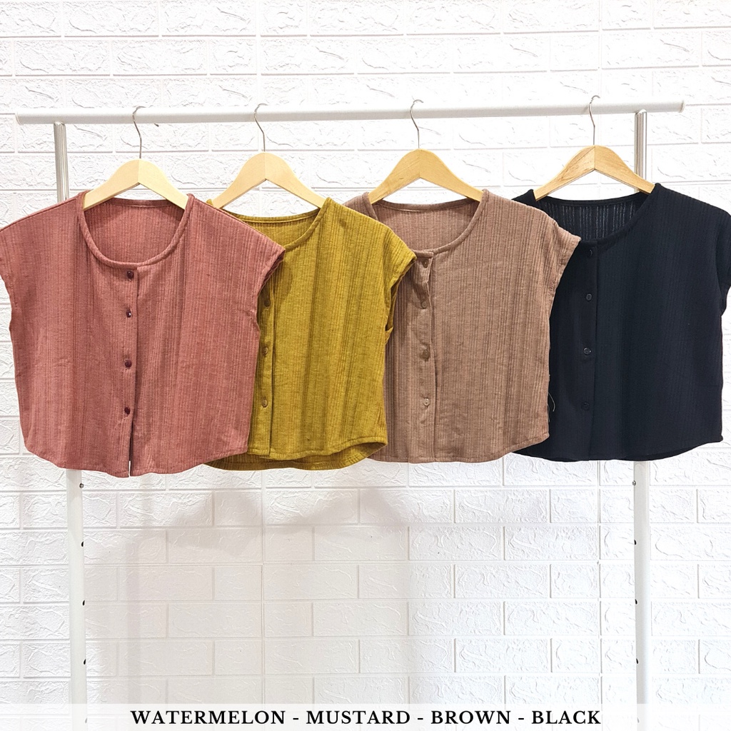 !! PO READY AKHIR JUNI !! 4401 KATLYA BUTTON KNIT SET ROK-2