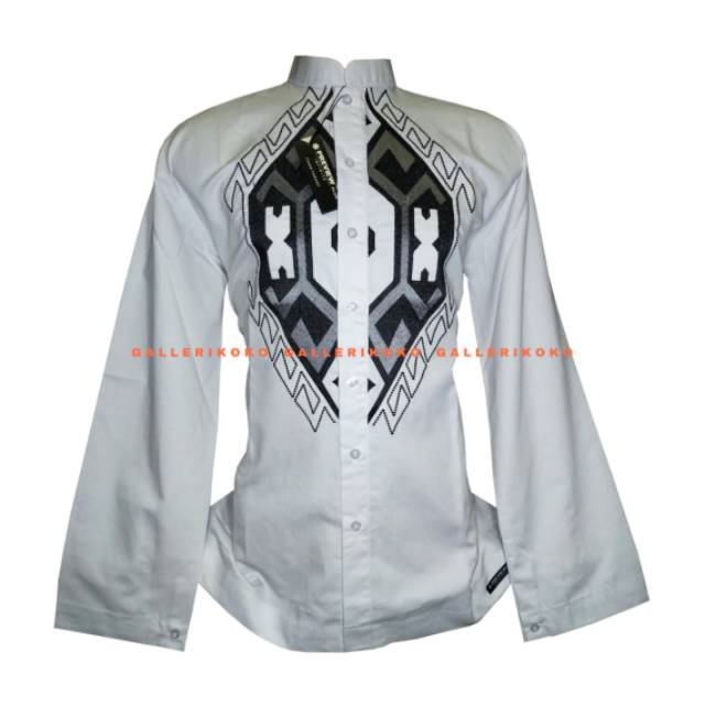 Baju koko preview infinite putih lengan panjang