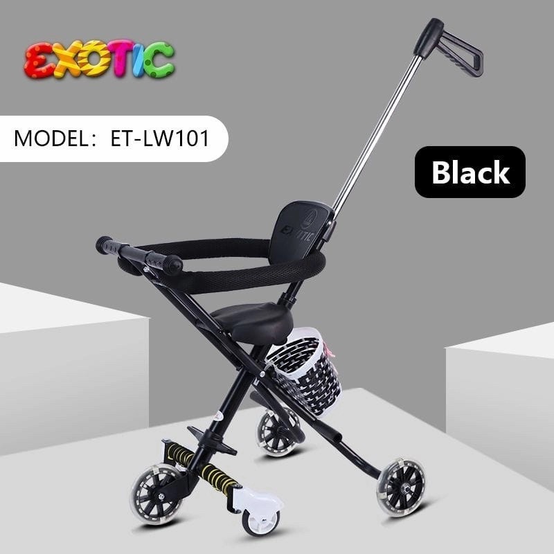Exotic Magic Stroller LW 002/003/007/101/119/201/629-1 Kereta Dorong Bayi SNI-LW101 BLACK