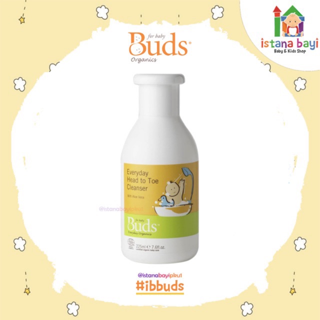 Buds everyDay head to toe Cleanser 225 ml - Sabun bayi organic