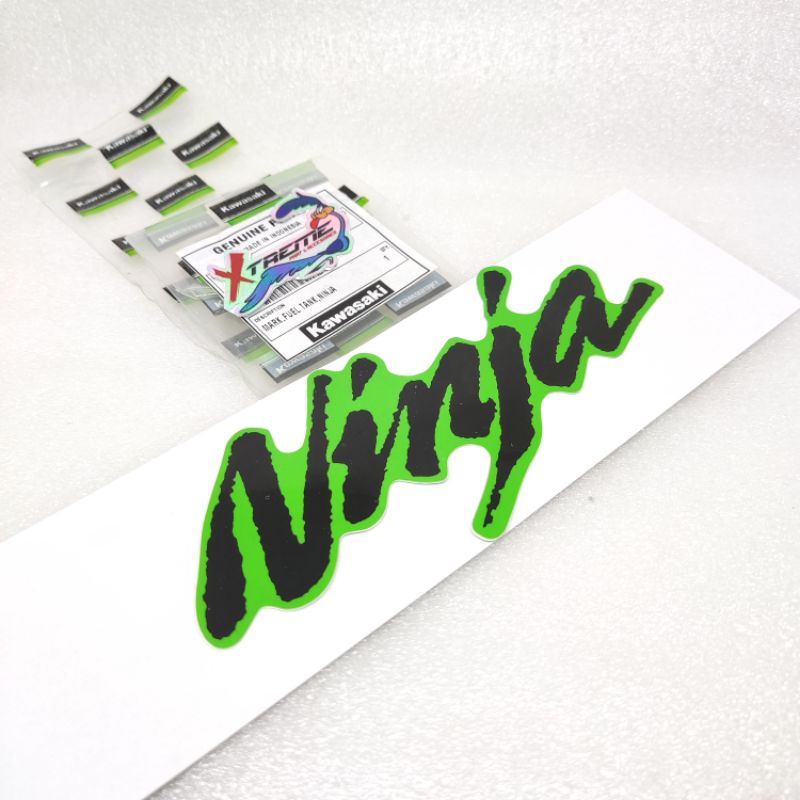 Striping Sticker Stiker Tangki Ninja 150 RR Old SE Hijau 2010 - 2011 Original Kawasaki