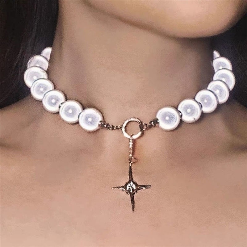 KVK sama kata gaya rak kalung untuk wanita niche desain baru trendi manik-manik sederhana kalung wan