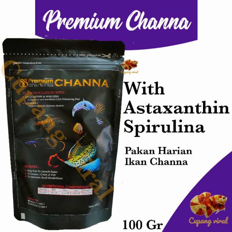 PREMIUM 88 - Pelet Ikan Channa Premium 100 Gram