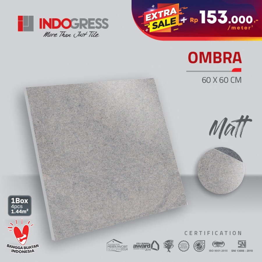 INDOGRESS 1st Grade Granit Ombra - 60x60 - Matt