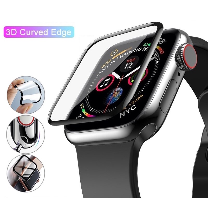 cakupan penuh 3D melengkung lembut film pelindung layar kompatibel untuk Apple Watch 45mm 41mm 44mm 40mm 42mm 38mm Seri 8/7/SE/6/5/4/3/2/1