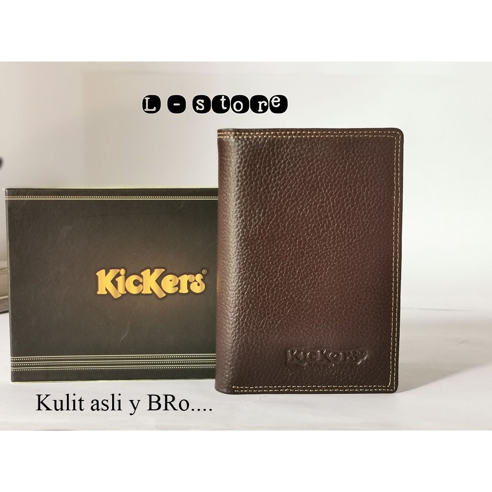 DOmpet kulit asli pria berdiri