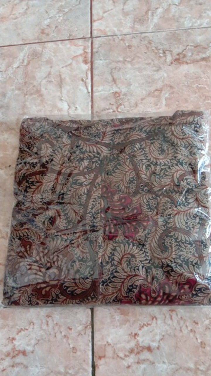 Gamis Batik Manggar Gamis Dewasa Baju Batik Kombinasi Sambungan Bawah Tangan Karet