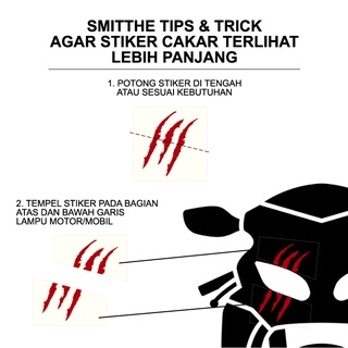 Jual Stiker Cakar Monster Claw Cutting Sticker Waterproof Decal Mobil ...