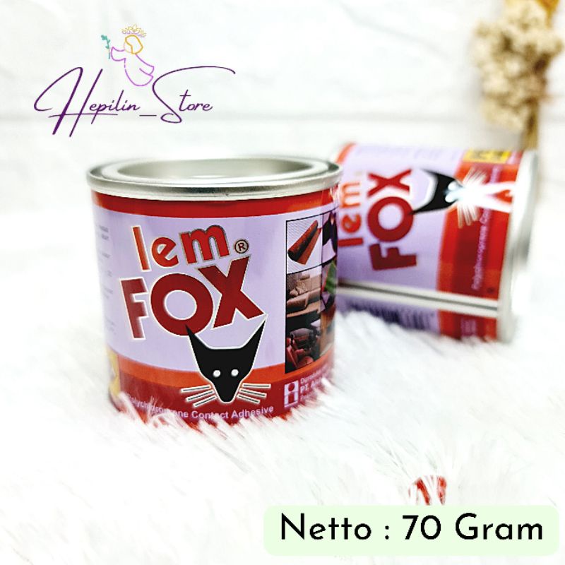 

Lem Fox Kuning Kaleng Kecil 70 Gram ORIGINAL 100% / Lem Sepatu Fox / Lem Fox