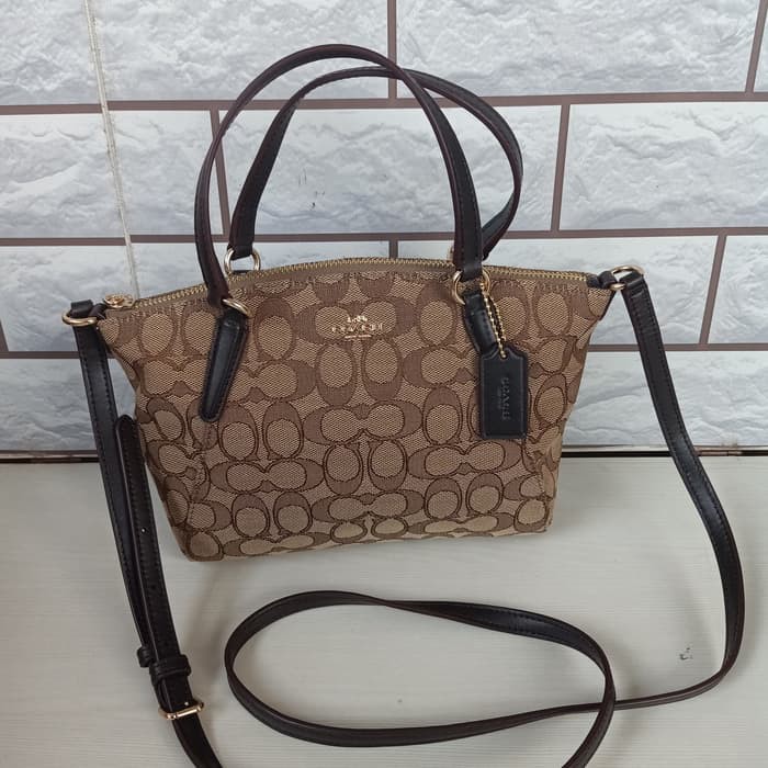 TAS WANITA COACH ORIGINAL - COACH KELSEY MINI SIGNATURE CANVAS