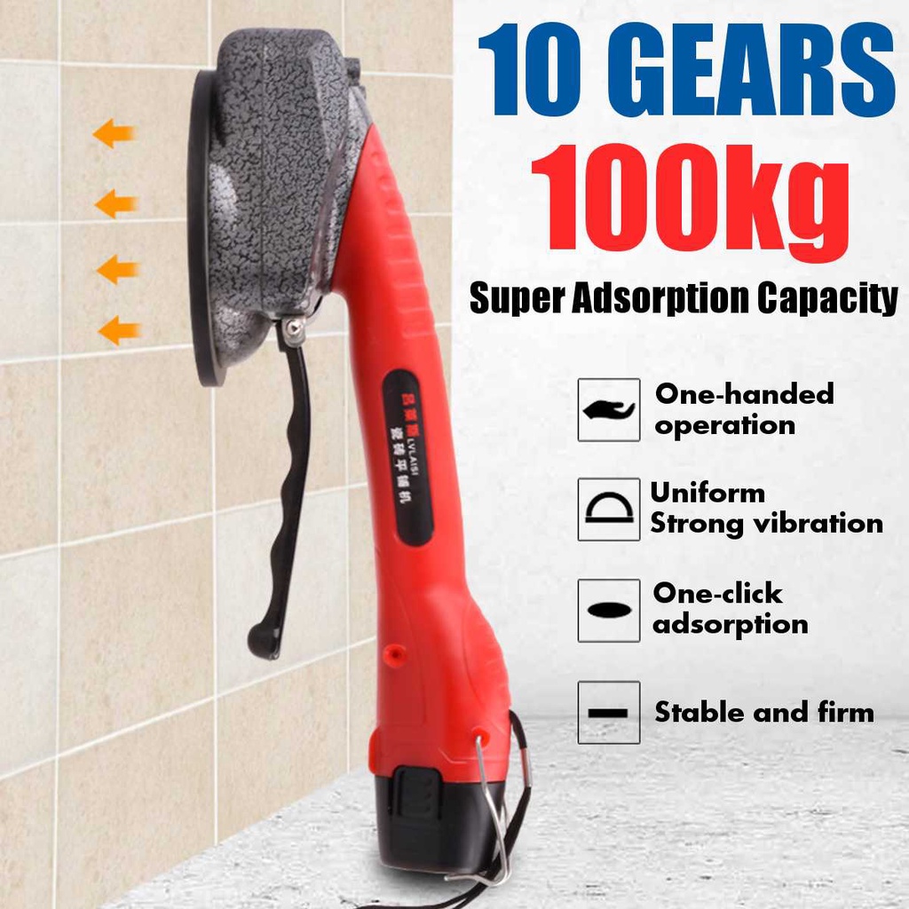 COOFARI mesin getar hisap pasang keramik cordless baterai 12 V pasang keramik granit kaca / Mesin kop pasang keramik lantai / Cordless tile suction 2 battery 12V / Mesin perata lantai keramik portable cordless / Mesin pasang perata keramik tanpa kabel