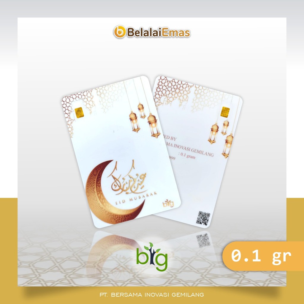 Logam Mulia BIG Gold - Eid Mubarak 0,1 gram