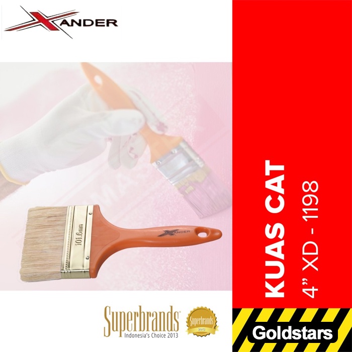 Kuas Cat Ukuran 1 / 2 / 3 / 4 / 5&quot; Xander Gg Plastik XD1198 1 pcs