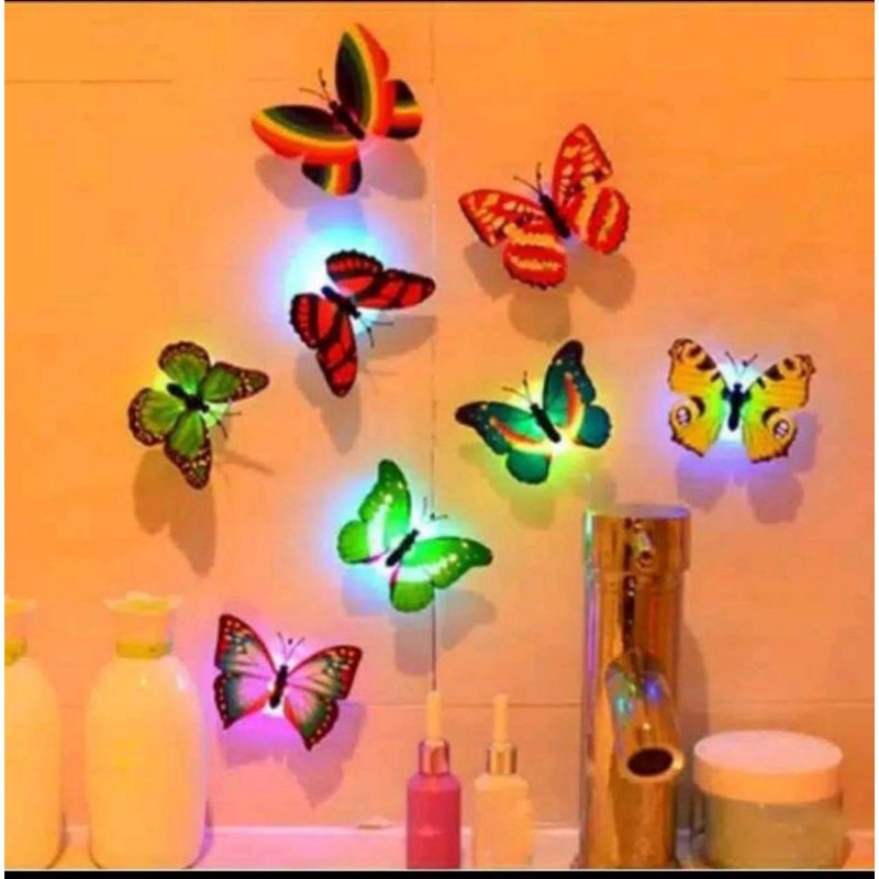 kupu-kupu LED/lampu kupu-kupu/hiasan kupu-kupu