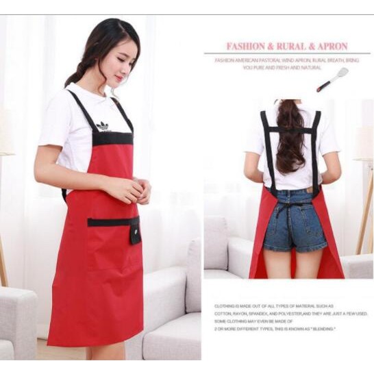 Celemek masak anti air Apron