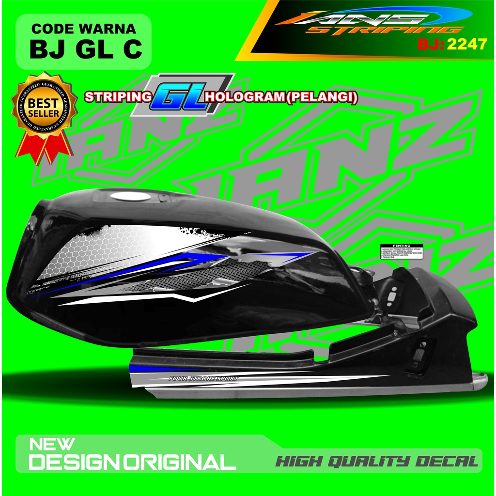 STRIPING MOTOR GL NEW / CUSTOM STIKER MOTOR GL PRO GL MAX GL 100 / STIKER MOTOR