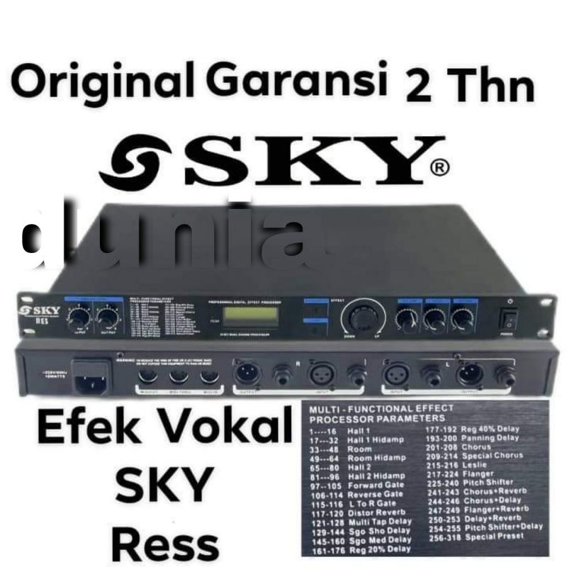 effect Vocal efek vokal audio sound sky 256 DSP garansi 2 tahun