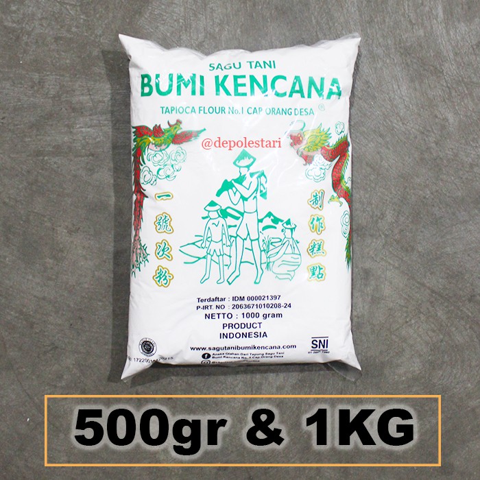 

Tepung Sagu Tani Cap Bumi Kencana 1kg