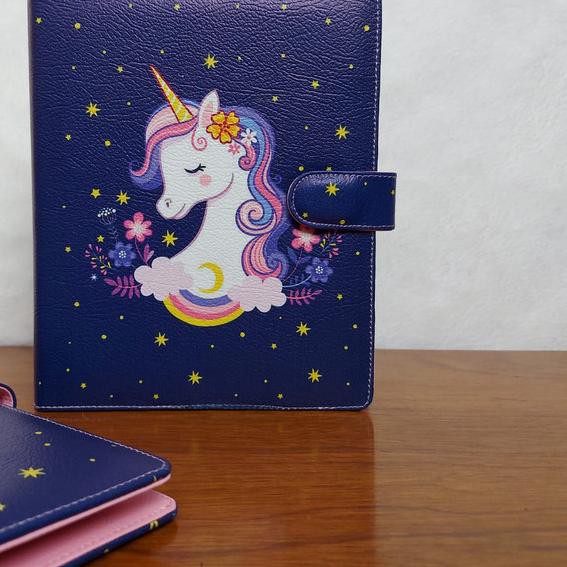 

☉ BINDER PRINTING MOTIP UNICORN CUTE A5/RING 20, B5/RING 26 - A5 ♤
