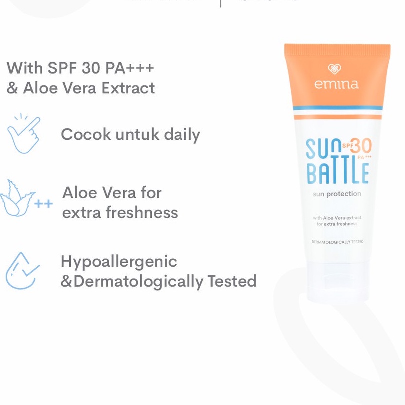 Emina Sun Battle SPF 30 PA+++ 60 mL