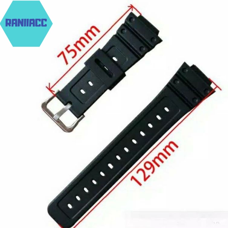 STRAP TALI JAM CASIO MWC-100H MCW100H MCW 100 H MCW100H WARNA HITAM