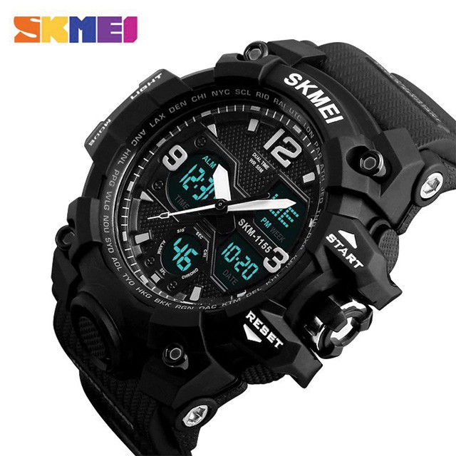 SKMEI 1155B Jam Tangan Pria Analog Digital Anti Air WATCHKITE WKOS