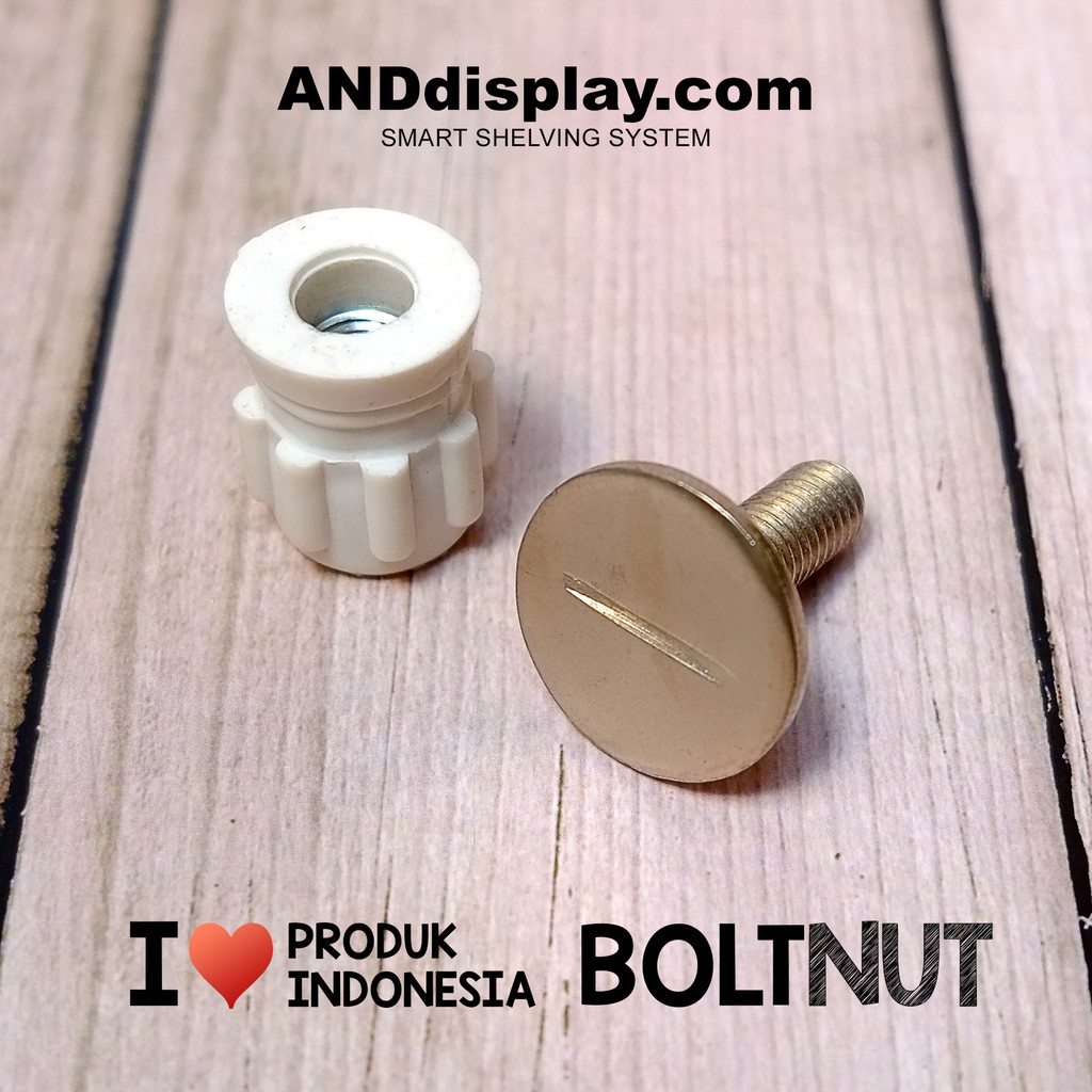 TUTUP PIPA BULAT 1 INCH ISI 2 PCS BOLT NUT 1&quot; BOLTNUT DAUN BRACKET HANGER 30 CM