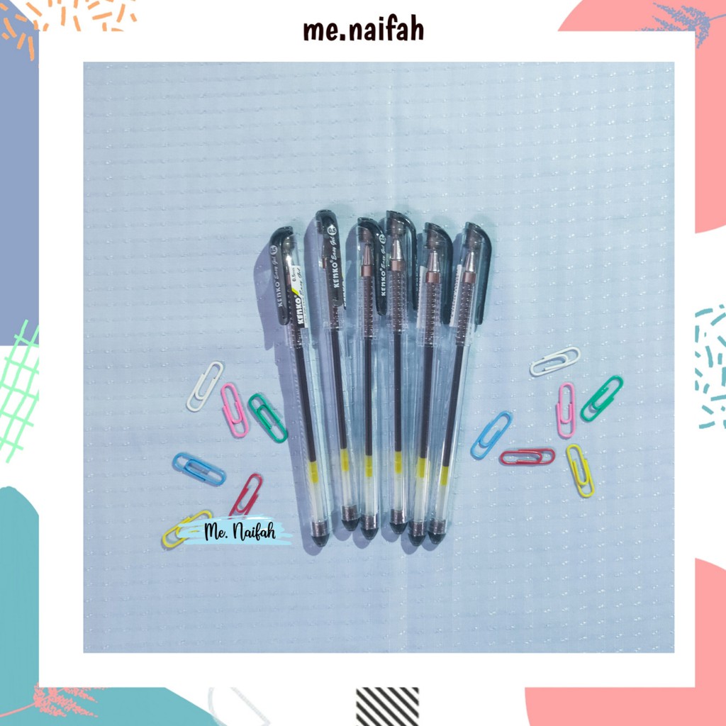 

PULPEN HITAM GEL KENKO - 0.5 mm