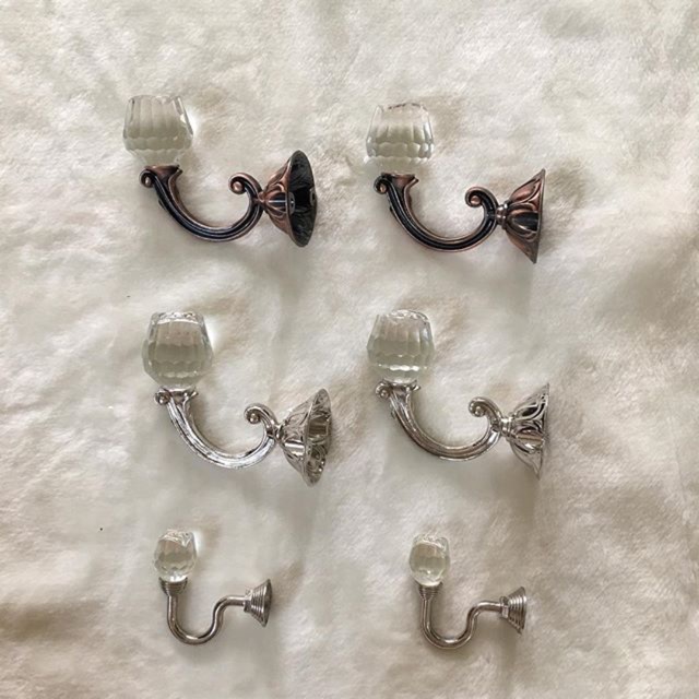 1 pasang hook Gorden Cristal